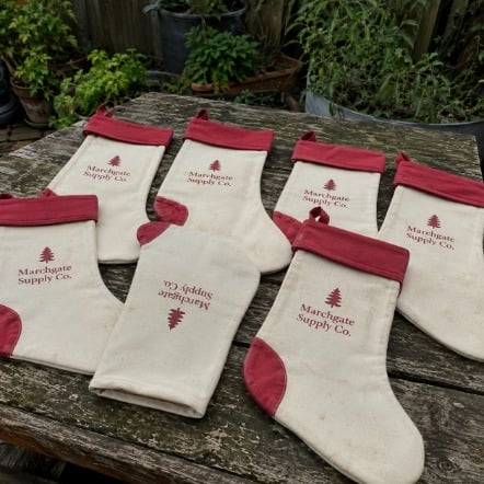 Christmas stockings with logo printing