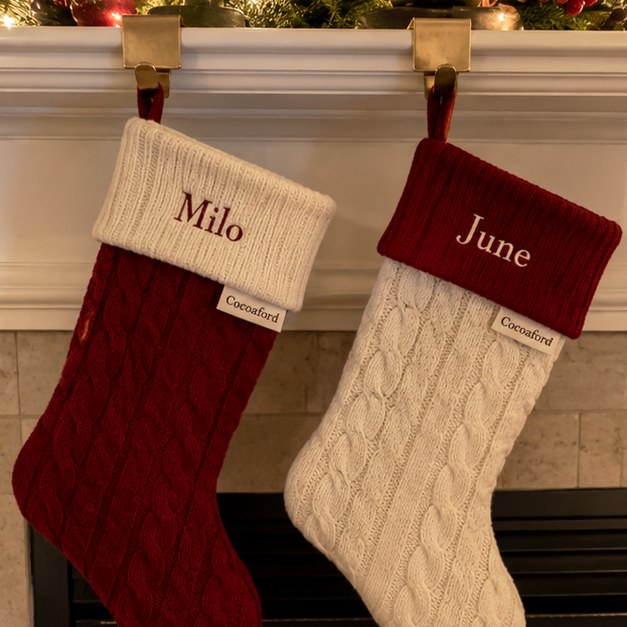Custom christmas stockings — customer photo