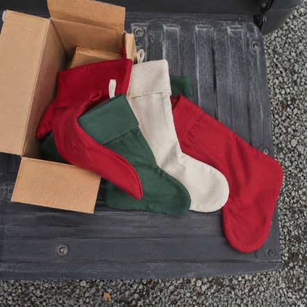 Custom printed christmas stockings in bulk