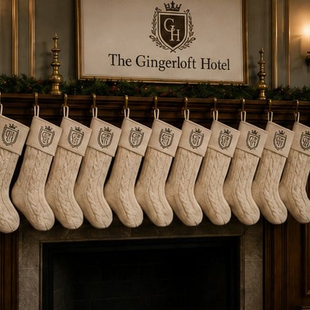 Customized christmas stockings for corporate and hr