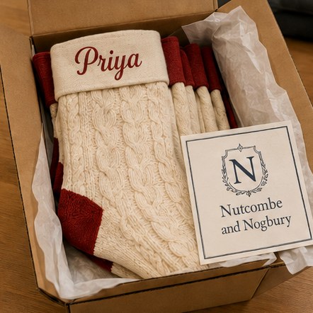 Customized christmas stockings for gift-givers and grandparents